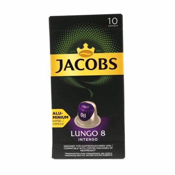 Jacobs Lungo 8 Intenso Ground Coffee In Capsules 52g