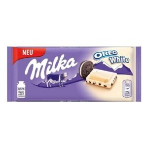 Milka Oreo White Milk Chocolate Bar 100g