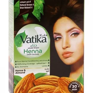 Dabur Vatika Henna Hair Color Natural Brown 60g, No Ammonia, Easy Application, Grey Hair Coverage (Copy)